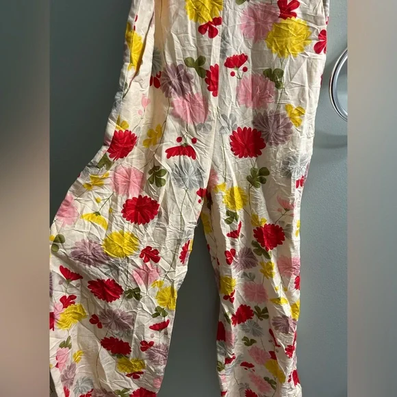 NWT mango MNG linen floral jumpsuit - Picture 7 of 13
